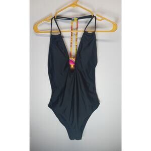 Shein Women's Black Open-Back Swimwear l Size: L